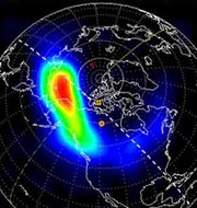 X-ray aurora image from POLAR satellite