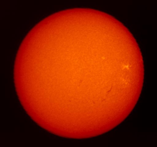 Visible Solar Image: 6563 Angstroms 