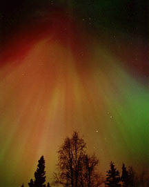 A high-altitude red aurora