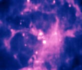 False-color image of a nebula, or star formation region