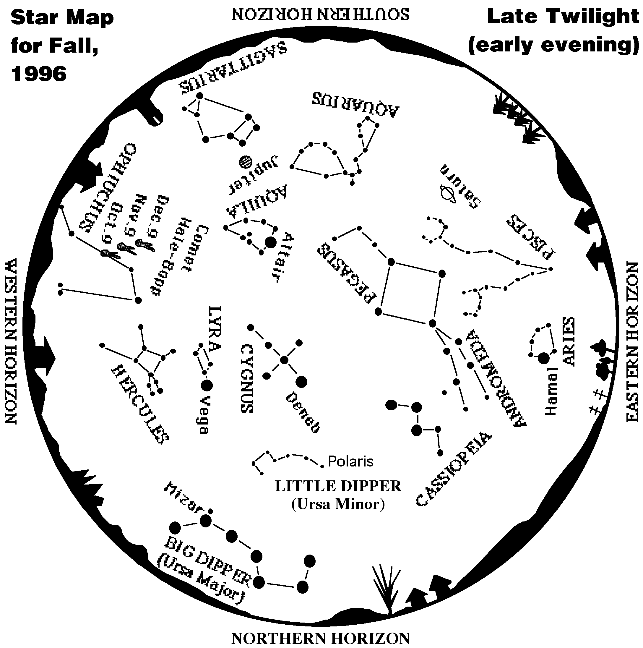 Star Map for Fall, 1996