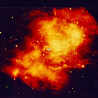 Crab Nebula in Infrared