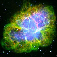 Crab Nebula, visible light