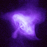 Crab Nebula, Chandra x-ray image shows polar jets