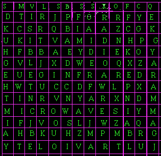 Word search puzzle image