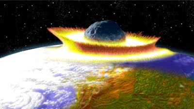 Comet impacts Earth!