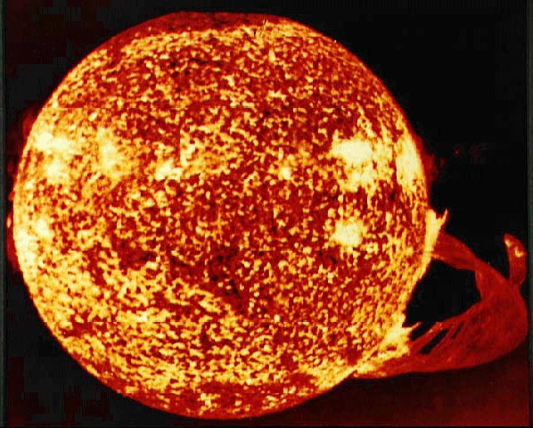 Extreme Ultraviolet Solar Image at 304 Angstroms