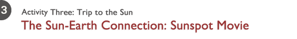 Activity 3: Trip to the Sun - The Sun-Earth Connection