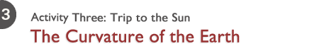 Activity 3: Trip to the Sun - The Curvature of the Earth