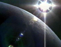 Sunrise in Earth's orbit