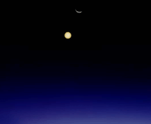 View towards the Sun