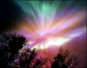 A red aurora