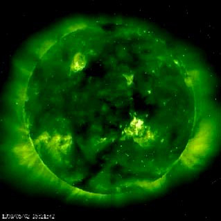 Solar flare captured by SOHO