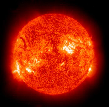 Solar image from SOHO