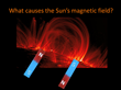 two magnets representing sunspots