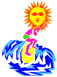 Solar surfer icon