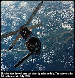 Image of Skylab orbiting earth