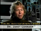 Janet Luhmann talking to an interviewer in a typical office